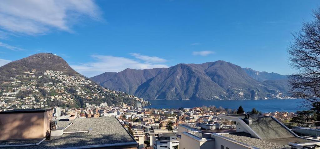 Lugano Lakeview Apartment With Self Check-In & Private Parking On Request Exterior foto